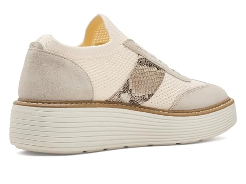 Cole Haan Cole Haan Women's Shoes - OriginalGrand Stitchlite Max Platform Sneaker, Sand Suede/Snake Print, 7-B US