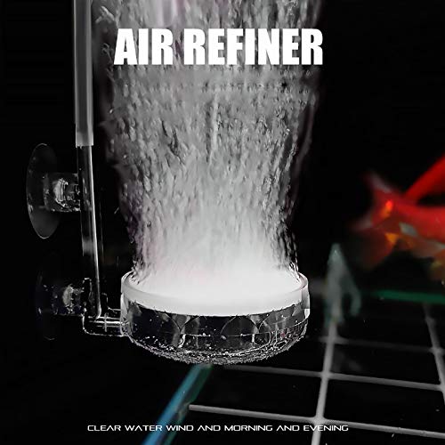 YzDnF Luchtstenen  Bubble Diffuser Air Refiner Nano Air Disc lage druk Ultra Micro Air Stone met zuignap voor hydrocultuur systemen, Aquarium (Kleur: helder, grootte: 35mm) - Afbeelding 6