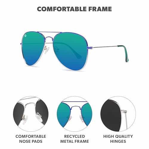 Image of Knockaround Polarized Aviator Sunglasses for Men & Women - UV Protection