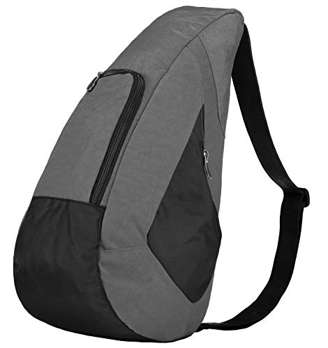 AmeriBag 17" Crossbody Sling Traveler Healthy Back Bag (Stormy Grey)4