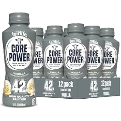Core Power Elite High Protein Shake, Vanilla, 42g Bottle, 14oz, 12 Pack