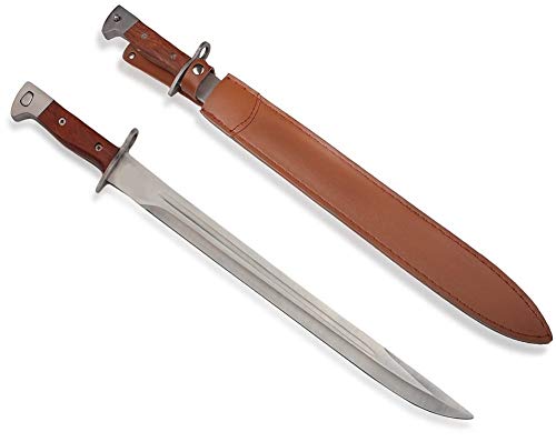 Bajonett Ks-11 XXL Machete mit Full Tang Klinge und Kunstleder-Holster