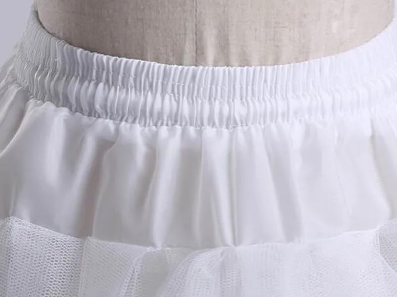 3-layer white crinoline petticoat for short dresses and gowns - Crinoline underskirt for girls3