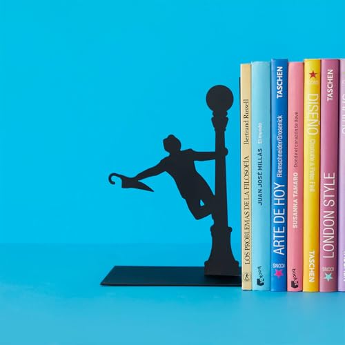 Balvi Bücherstütze Singing In The Rain Farbe schwarz Dekorativ Metall