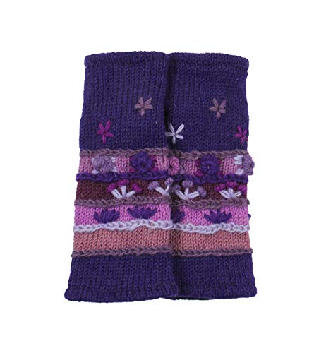 RW Hand Knit 100% Wool Fleece Lined Hand...