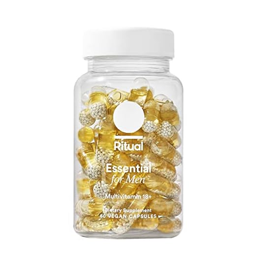 Ritual Multivitamin for Men 18+ with Zinc, Vitamin A and D3 for Immune Function Support*, Omega-3 DHA, B12, K2, Gluten Free, Non-GMO, Vegan, Mint Essenced, 30 Day Supply