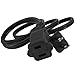 3FT Polarized US Extension Cord 2 Prong, BENACES UL Certificated 16AWG Male to Female Power Extension Cable 13A/125V (1 Pack)