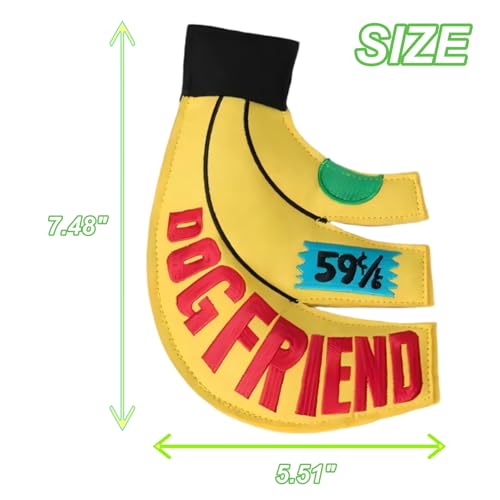 Juguete Squeaky Banana Flying Disc para Perros Medianos y Grandes miniatura 2