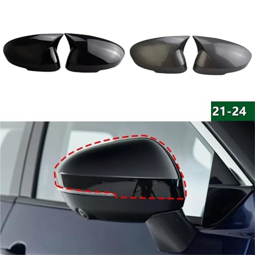 Coque rétroviseur Rogue cassé protection ABS cornes de vache noir laqué