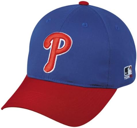 OC Sports Philadelphia Phillies (Royal Blue/Red) Youth (Ages Under 12) Adjustable Hat MLB Officially Licensed Major League Baseball Replica Ball Cap