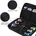 Darts Case Holds 12 Darts & Accessories EVA Holder with Mesh Pocket Zipper Closure Cases for Steel and Soft Tips with Inner Fixer & Outer Loop Protective Storage, Sports