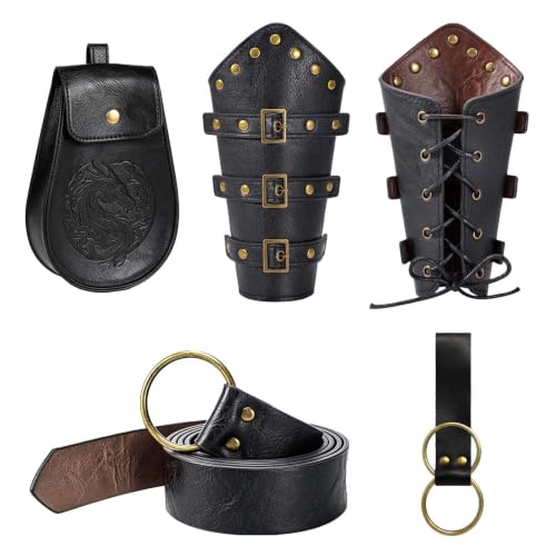 Deoynut Renaissance Costume Accessories for Men Women Knight Pirate Outfit - image 1