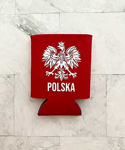 Polska Beer Can Holder | Poland Can Coolers | Polish Falcon Beer Can Cooler | Personalized Cooler | Custom Beer Holder | Pierogi -by LEADING EDGE DESIGNS (Black Background) Polska Beer Can Holder | Poland Can Coolers | Polish Falcon Beer Can Cooler | Personalized Cooler | Custom Beer Holder | Pierogi -by LEADING EDGE DESIGNS (Black Background)