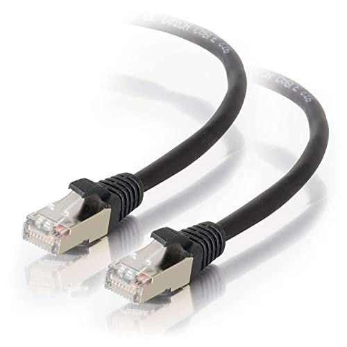 Image of C2G / Cables To Go C2G /Cables to Go 28690 Cat5E Molded Shielded (STP) Network Patch Cable, Black (3 Feet /0.91 Meters)
