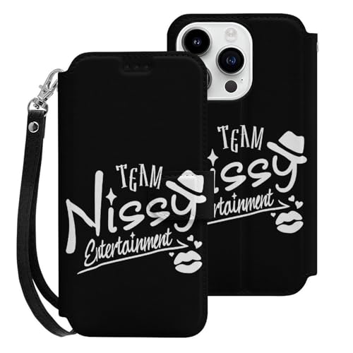 iPhone15Pro用ケース 手帳型 Nissy スマホケース ストラップ付き 財布型 アイフォン15Pro用ケース おしゃれ 軽量 背面 携帯カバー カード収納 スタンド機能 PUレザー 耐衝撃