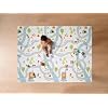 Nuby Reversible Baby Floor Mat - Foldable and Lightweight Foam Infant Play Mat - 77 x 58 - Easy Storage and Travel - Car Tracks/Alphabet
