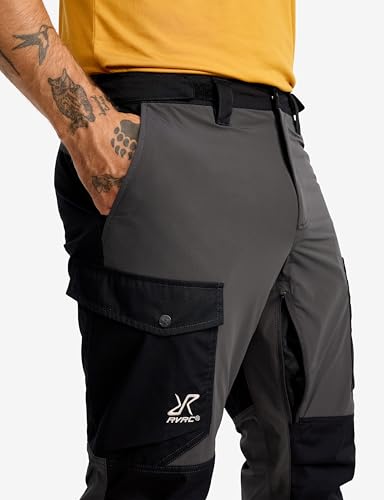 RevolutionRace Rambler Lightweight Pro Pants für Herren, Leichte Outdoor-Hose und Wanderhose für Herren, Anthracite/Black, 3XL