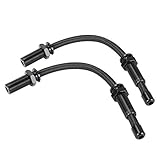 BETTERCLOUD 12' Stainless Steel Door Loom Pair Replacement for Car Hot Rods Street Rod Truck Black