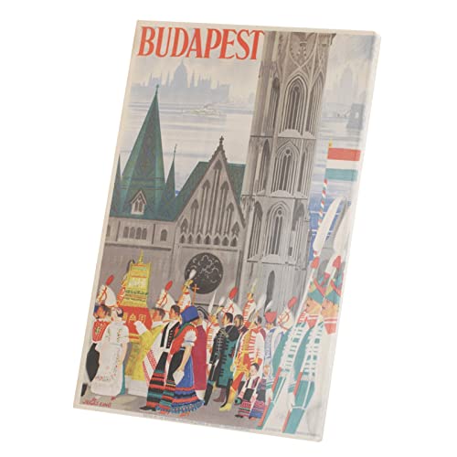 Budapest affiche poster vintage art deco pour decoration murale de salon 30x46cm