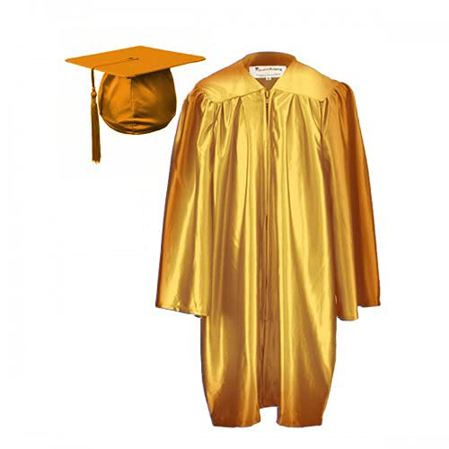 costume graduation gowns/robes satin satin gold| All Age-picture-36