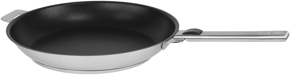 Cristel Strate L Non-Stick Stainless Steel Frying Pan, 9.45 Inch