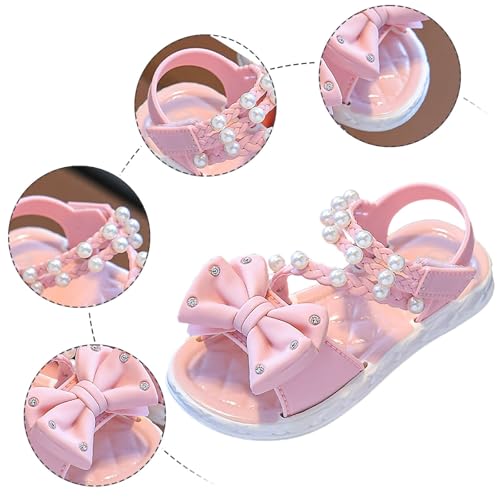IWIHMIV Girls Slip On Sandals Thick Soled Open Toed Sandals Summer Lightweight Comfortable Soft Bottom Beach Shoes4