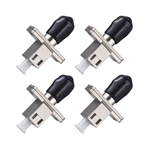 4 Pack Adaptador Óptico Híbrido Fibra ST/UPC a LC/UPC miniatura 1