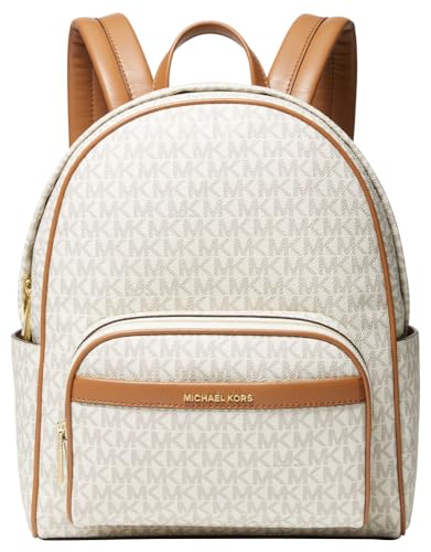 Michael Kors Women's Bex Medium Backpack, Vanilla/Acorn