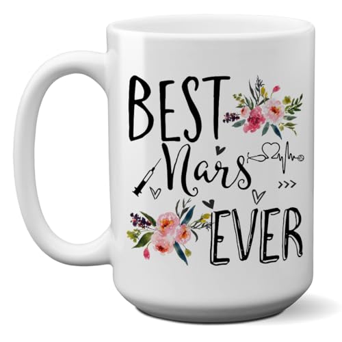 ECODRAN Best Nurse Ever In Tagalog Local Language Coffee Mug Gift for Nars Filipino Ceramic Cup. College Graduation, Gratitude, Appreciation, Christmas, Birthday Present - 15oz White
