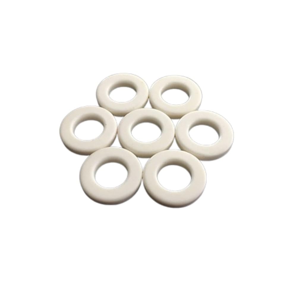 Lot de 2 rondelles en porcelaine aux propriétés antistatiques OD 17,9/18,3/18,8 mm, joints ronds à haute dureté for moteurs automobiles(17.9x5.9x0.5mm)
