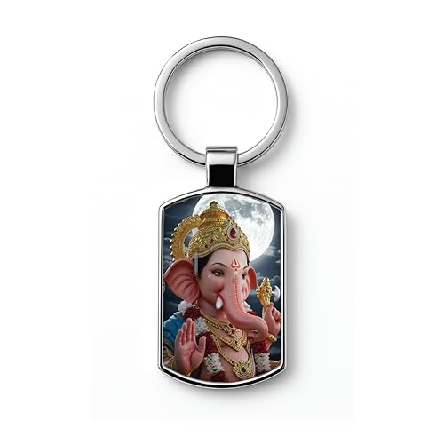 Image of Premium Printed Metal Keychain for Men & Women | High-Definition Artwork Print | Durable Key Ring for Car, Bike, Home & Office Keys | Stylish Decorative Key Holder Gift