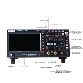 Hantek DSO2D15 Digital Storage Oscilloscope 150MHz 1GSa/s 8M,2 Channel,2CH+1CH with Signal Source