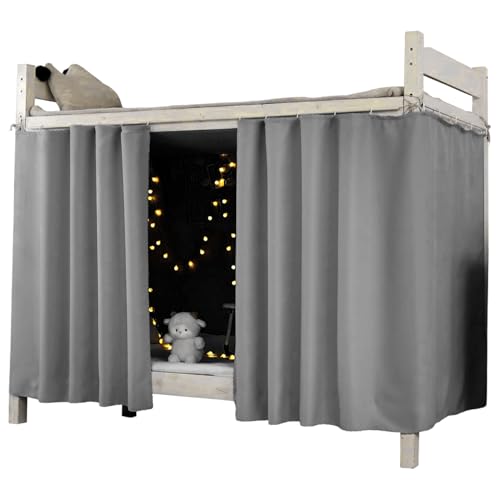 Cortinas opacas para literas de 119 x 200 cm ideales para crear un espacio propio en el hogar 2