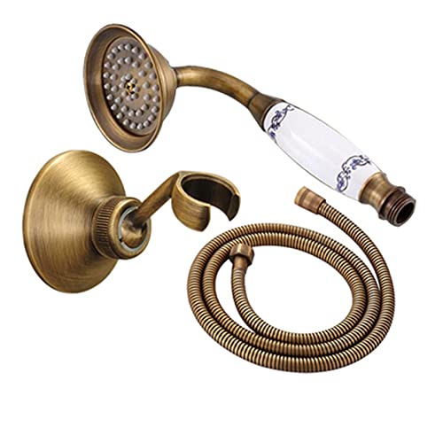 Cabezal de Ducha Manual Estilo Teléfono Latón Cromo miniatura 7