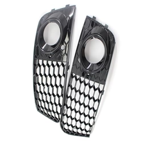 Grille antibrouillard nid d'abeille haut de gamme pour A4 B8 finition de carrosserie noire