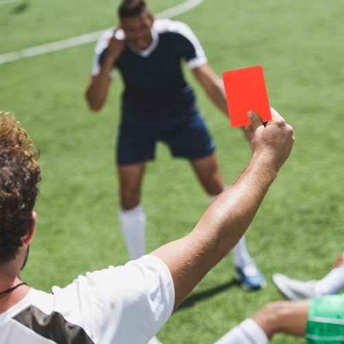 Kit estándar de árbitro con tarjetas y silbato para fútbol miniatura 3