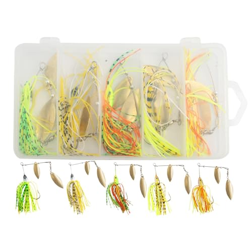 Señuelo de Spinner Bait, señuelos giratorios para la de, Kit de de bajo Señuelo para señuelos de Luminosos, señuelos de de Metal Jig Spinnerbait, señuelos de