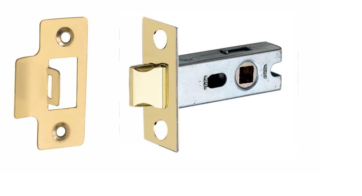 Golden Grace Electro Brass Bolt Through Tubular Latch In Finish - 2.5" 64Mm Body, 45Mm From Edge Of Door To Spindle Hole