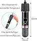 GERUI 2 stück USB Aquarium Heizung 10W Mini-Aquarium Heizstab Mit Thermostat,Thermostat Aquarium Schildkrötenheizung für kleine Aquarien Für Salzwasser Und Süßwasser