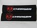1 PAIR (2 pieces) Dodge Charger Embroidery Seat Belt Cover Cushion Shoulder Harness Pad