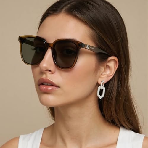 Oversized Round Sunglasses Womens and Mens Vintage Trendy Shades Retro Light Weight UV400 Sun Glasses3