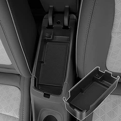 DIAMOOKY Upgraded Center Console Organizer for 2022 2023 Chevy Bolt EUV/EV Interior Accessories, Armrest Tray Storage Box (Balck)