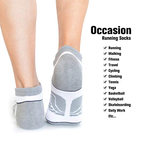 Image of Busy Socks Compression Ankle Cushioned Running Sport Socks for Men Women, Low Cut Arch Support Tab Athletic Socks 3 Pairs