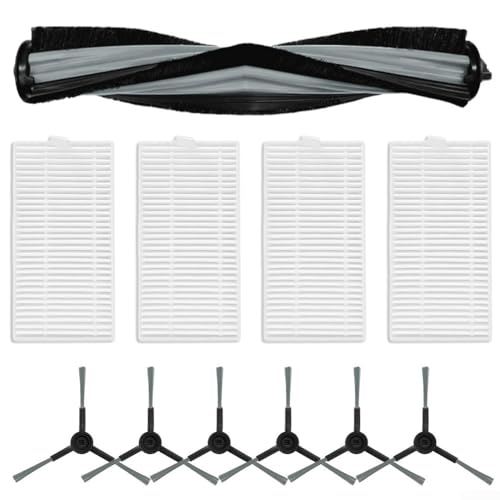 Specifiche: realizzato in ABS+nylon, plastica + carta da filtro e tessuto non tessuto, questo kit di parti di ricambio per aspirapolvere include 1 spazzola principale, 4 filtri e 6 spazzole laterali. Offre una vestibilità perfetta per i modelli 2 Pro / V5 Pro / V-RVCLM27B / V-RVCLM40B.
