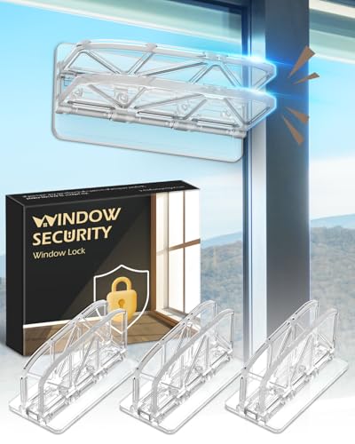 Sliding Glass Door Lock Window Locks, 4 Pack Sliding Door Lock