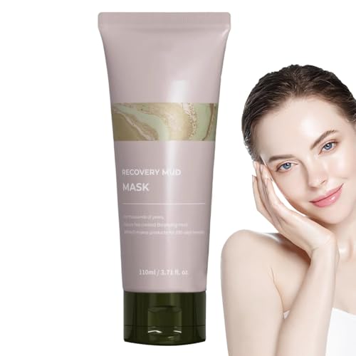 BommFu Barro corporal lavable | Mascarilla facial de barro de 110 ml | Limpiador profundo de poros | Tratamientos faciales aclarantes suaves - Cuidado de la piel hidratante y desintoxicante