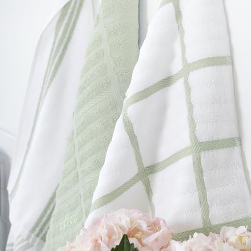 All-Clad Asciugamani Da Cucina, Cotone, Finocchio, A Quadretti, Confezione Da 1 - 5