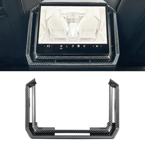 Fancemot Carbon Fiber Rear AC Air Vent Trim for Tesla Cybertruck 2024-2026