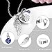 Cremation Urn Necklace for Ashes Set of 6- Small Cremation Urns for Human/Pet Keepsake Sharing Urns Memorial Ashes Holder-A Limb has Fallen from The Family Tree (6Pcs-Blue)