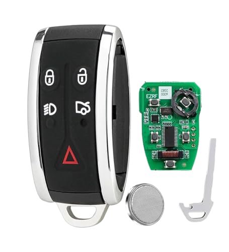 Car Key Fob Remote KR55WK49244 315MHz 5 Button Replacement For 2007-2015 Jaguar XF XK XJ8 XK8